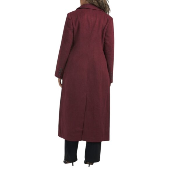 AVEC LES FILLES Granberry Tuxedo Maxi Coat - Picture 2 of 2